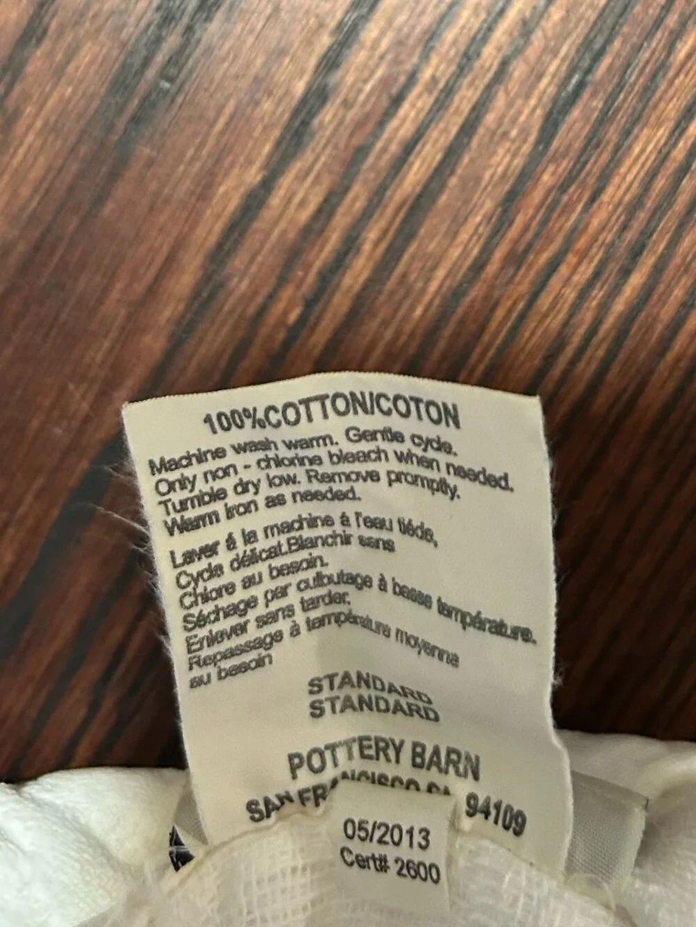 Pottery Barn white no