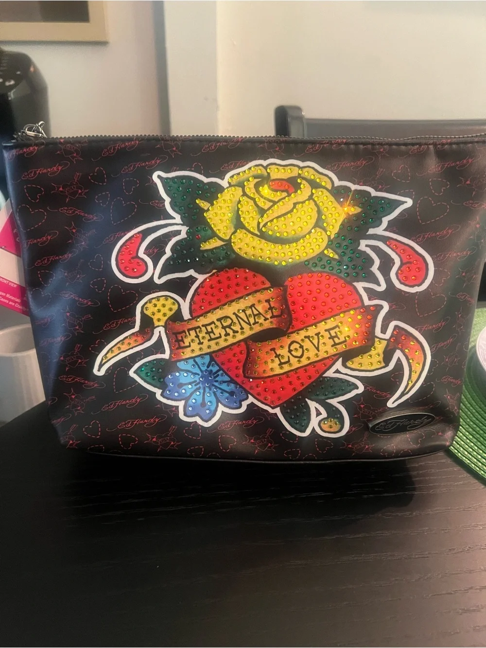 Ed Hardy Cosmetic Pouch (NWT)