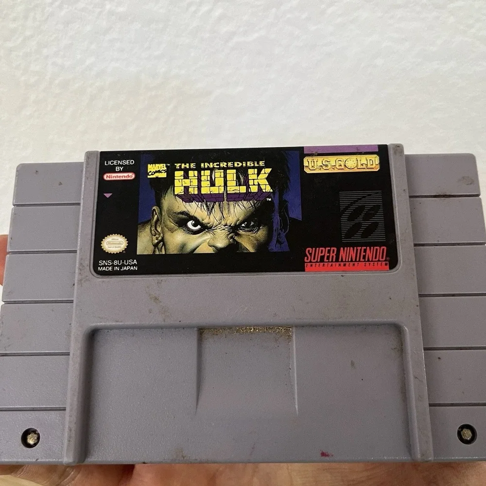 The Incredible Hulk Super Nintendo SNES Cartridge Only Working Tested!