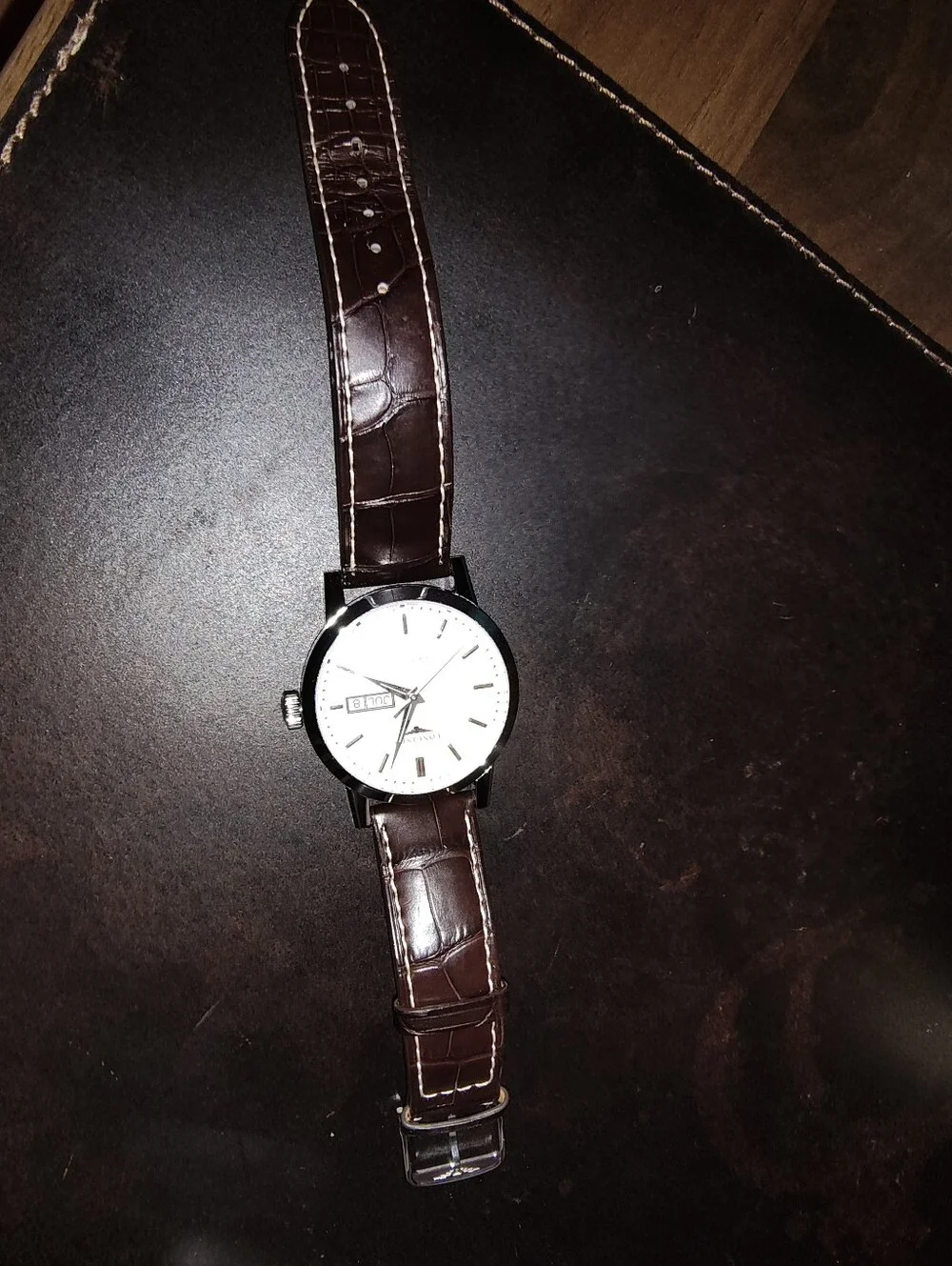 Longines Men's 1832 Heritage Beige Dial Watch with Brown Leather Strap 40mm