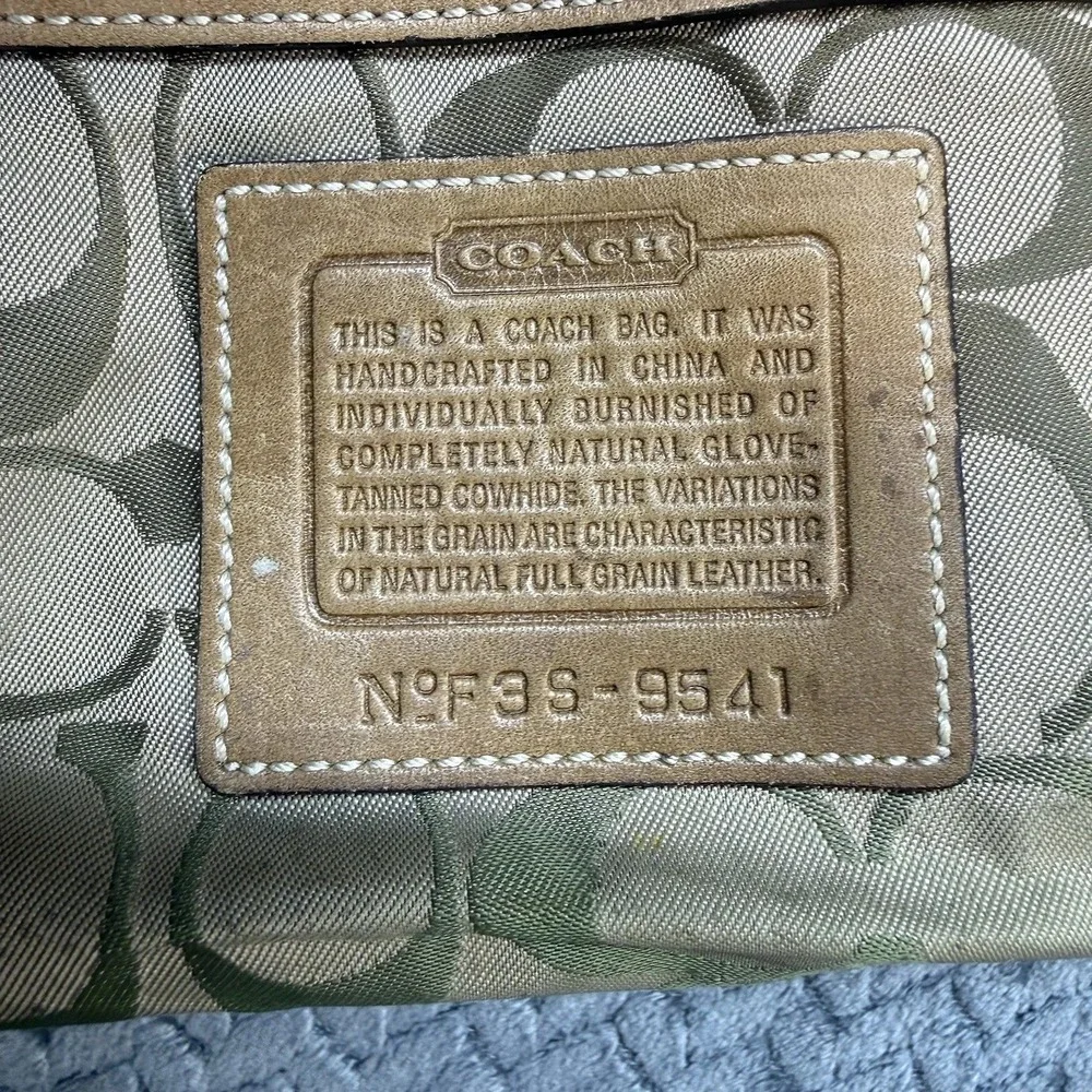 Coach Y2K Soho Hobo Shoulder Bag 9541 Tan Brown Leather Purse Hangtag Vintage