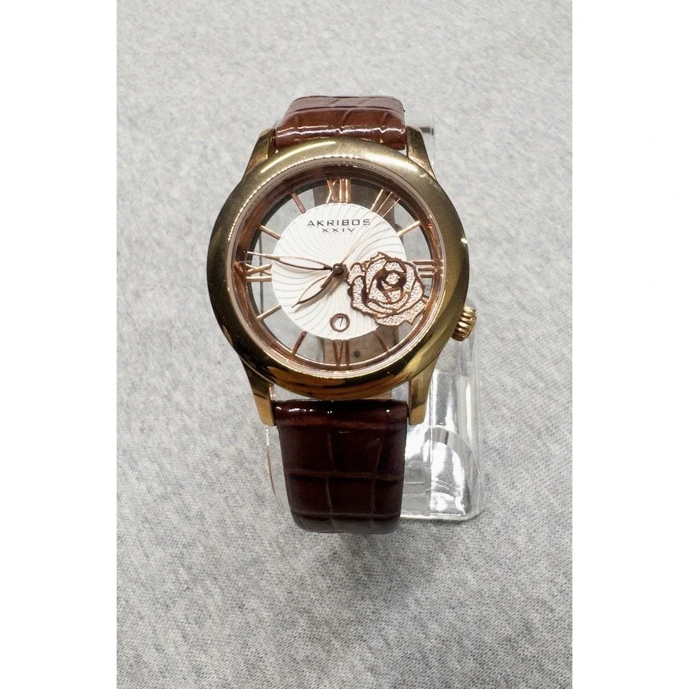 Akribos XXIV womens rose
