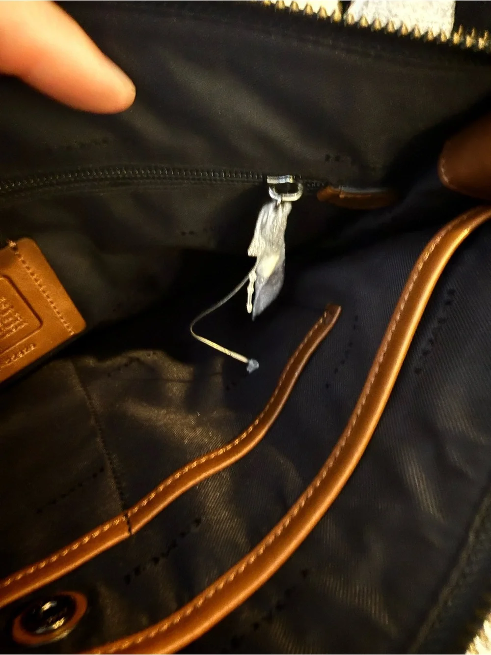 Coach sleek leather