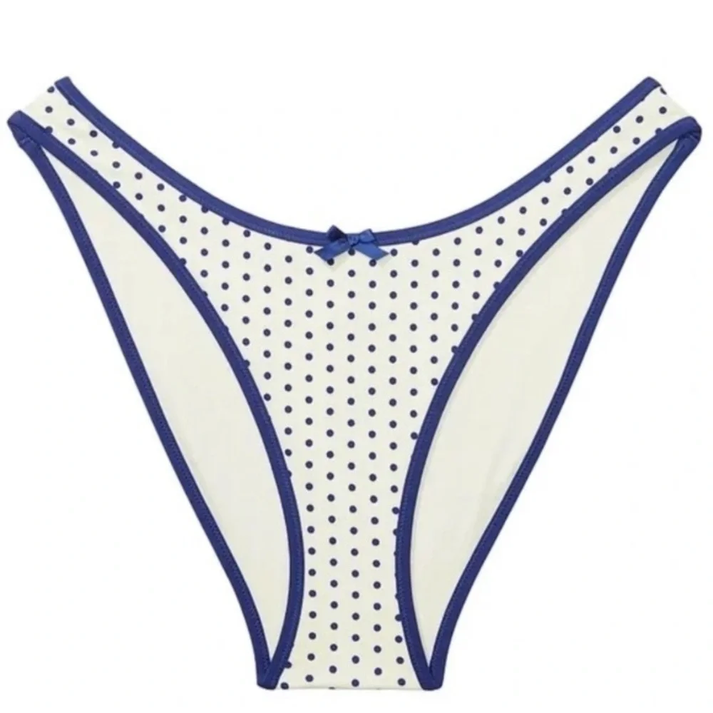 New! Frankies Bikinis x Pink Golden Hour Bikini Bottom Sleepy Dot 10699