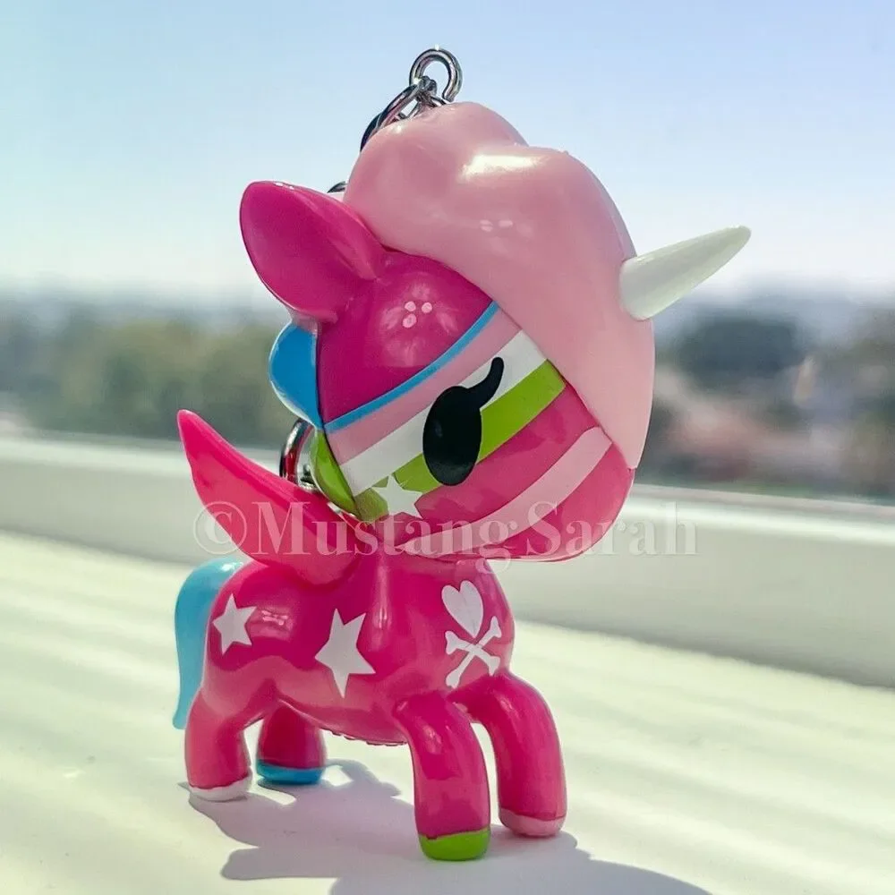 Rare Tokidoki Robbery Unicorno Bag Charm Keychain Vintage 2014 Pink Comet HTF