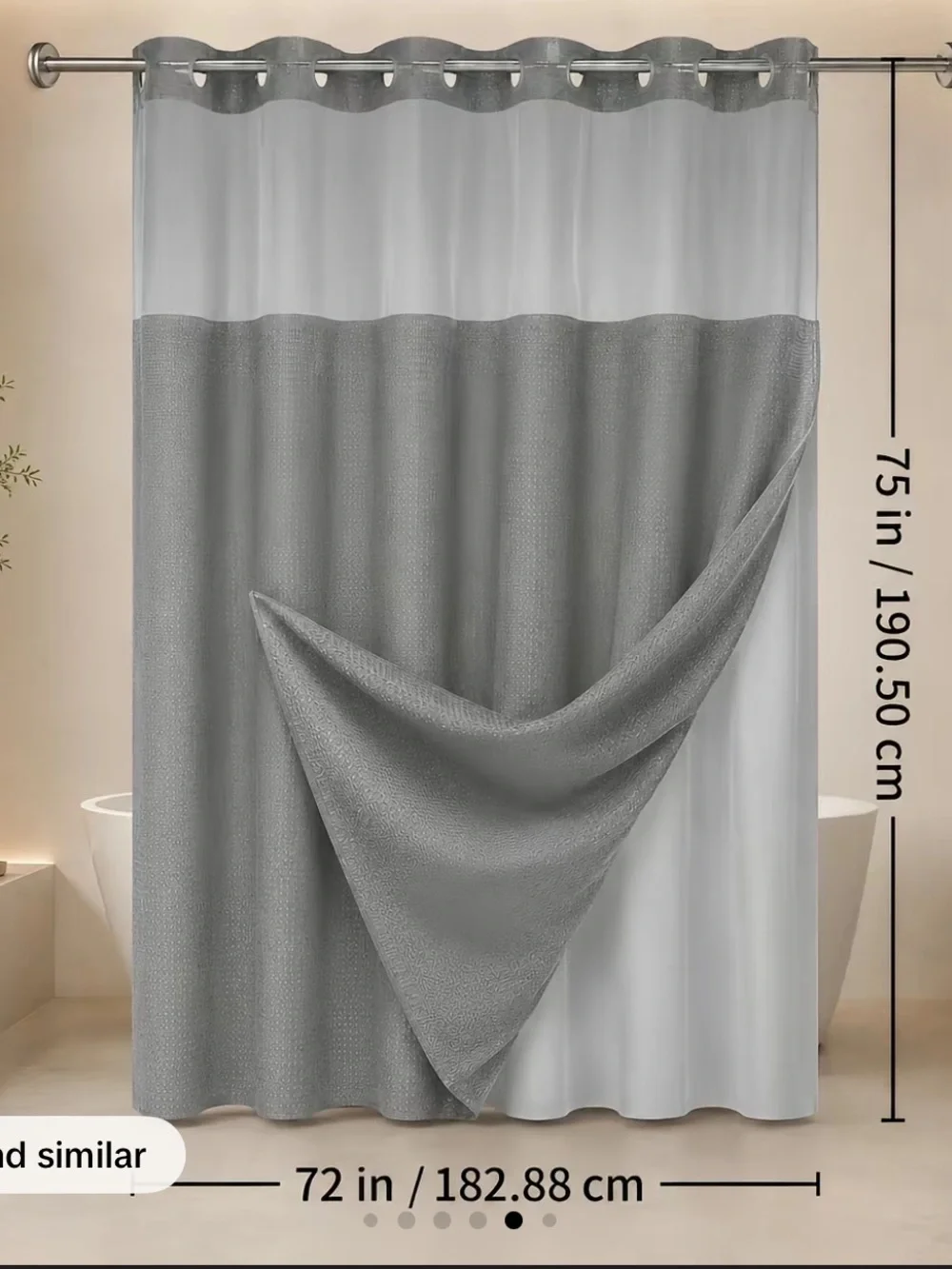 DrapeDream gray waffle
