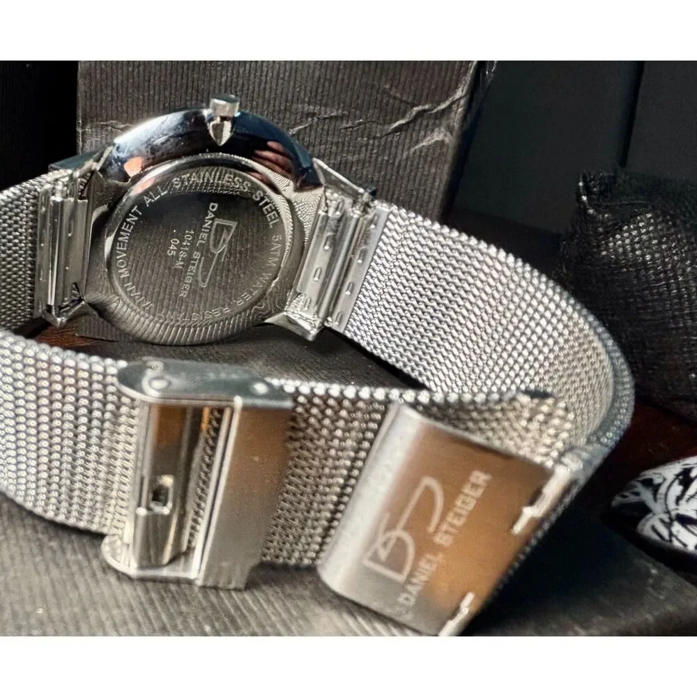 Daniel Steiger Luxury Multi-Dial Watch – Excellent Condition – Large Mesh Band