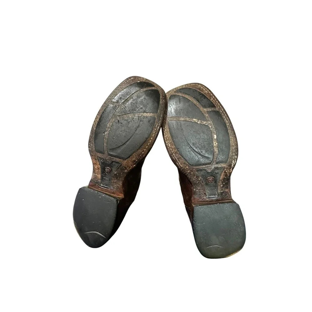 Ariat Nitro Western Boots Mens 10 EE White Pink Square Toe Cowboy ATS 10006833