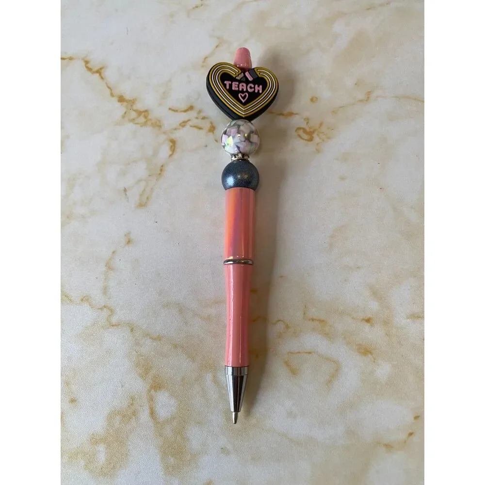 One of a kind Teach Bead Pen, Teachers, love to teach