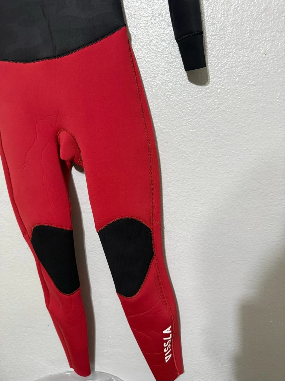 VISSLA Youth 7 Seas 50/50 Full Wetsuit - Black & Red