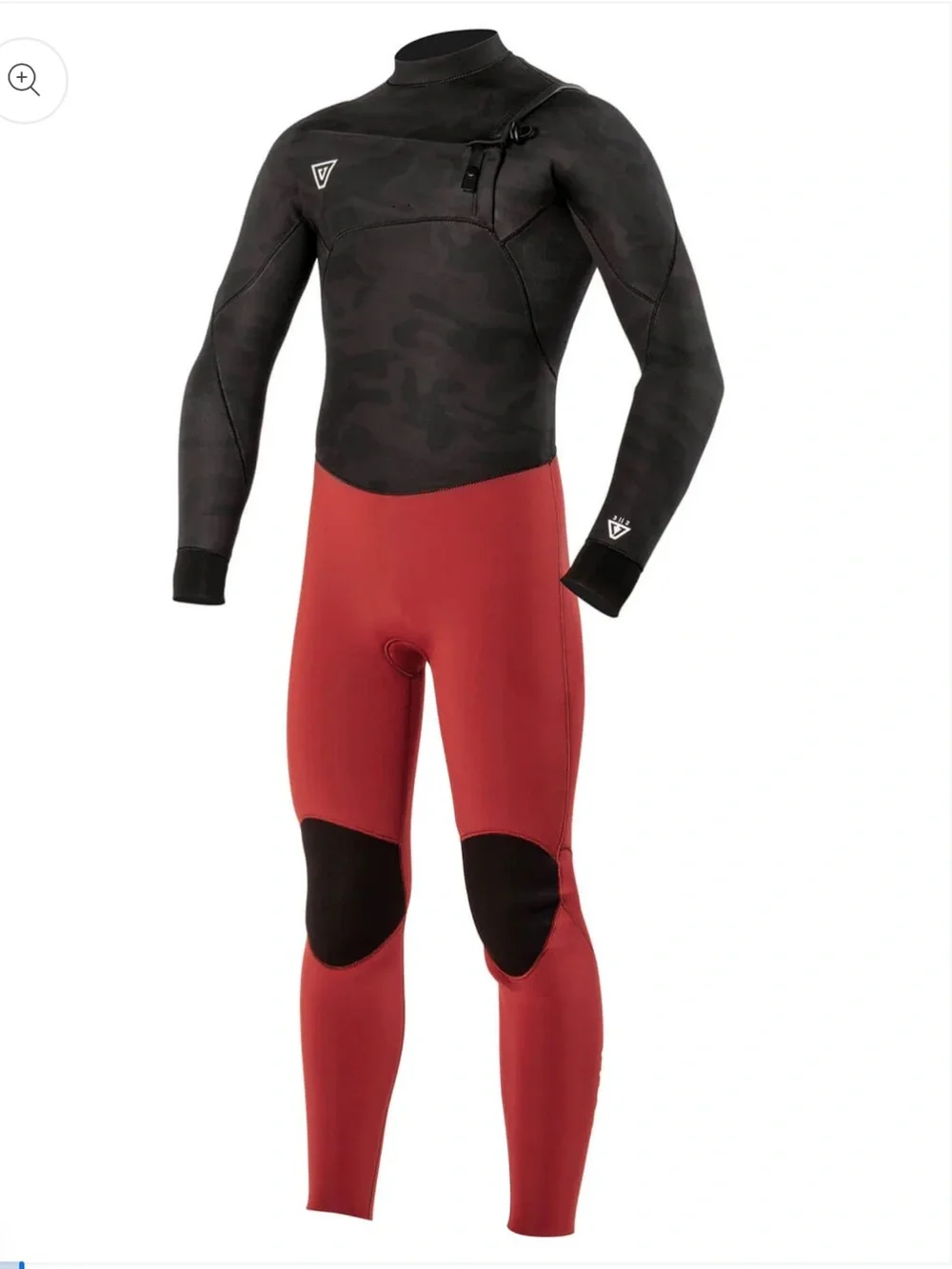 VISSLA Youth 7 Seas 50/50 Full Wetsuit - Black & Red