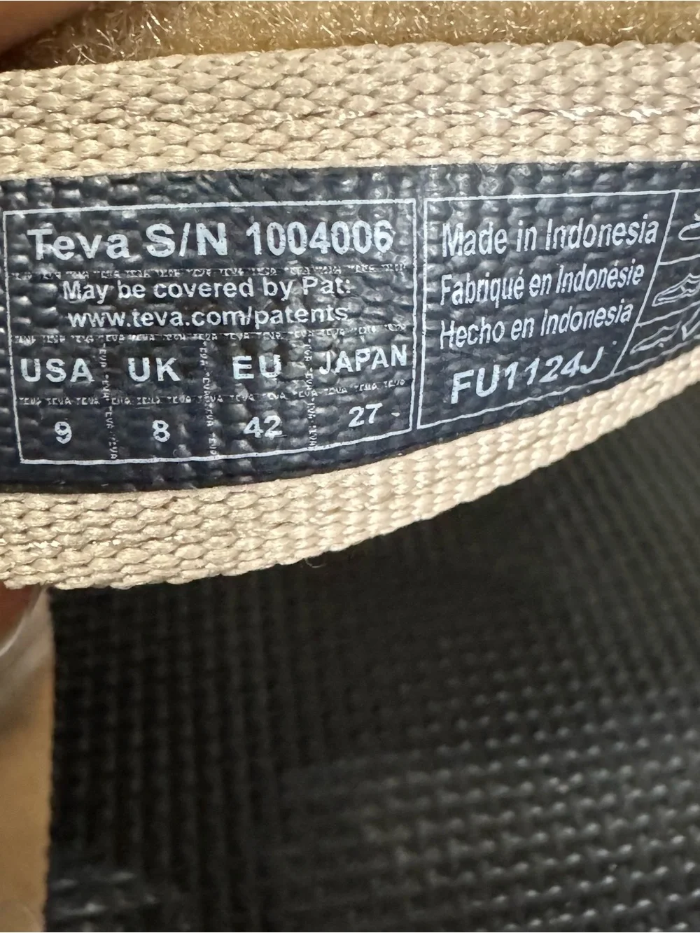 Teva new size
