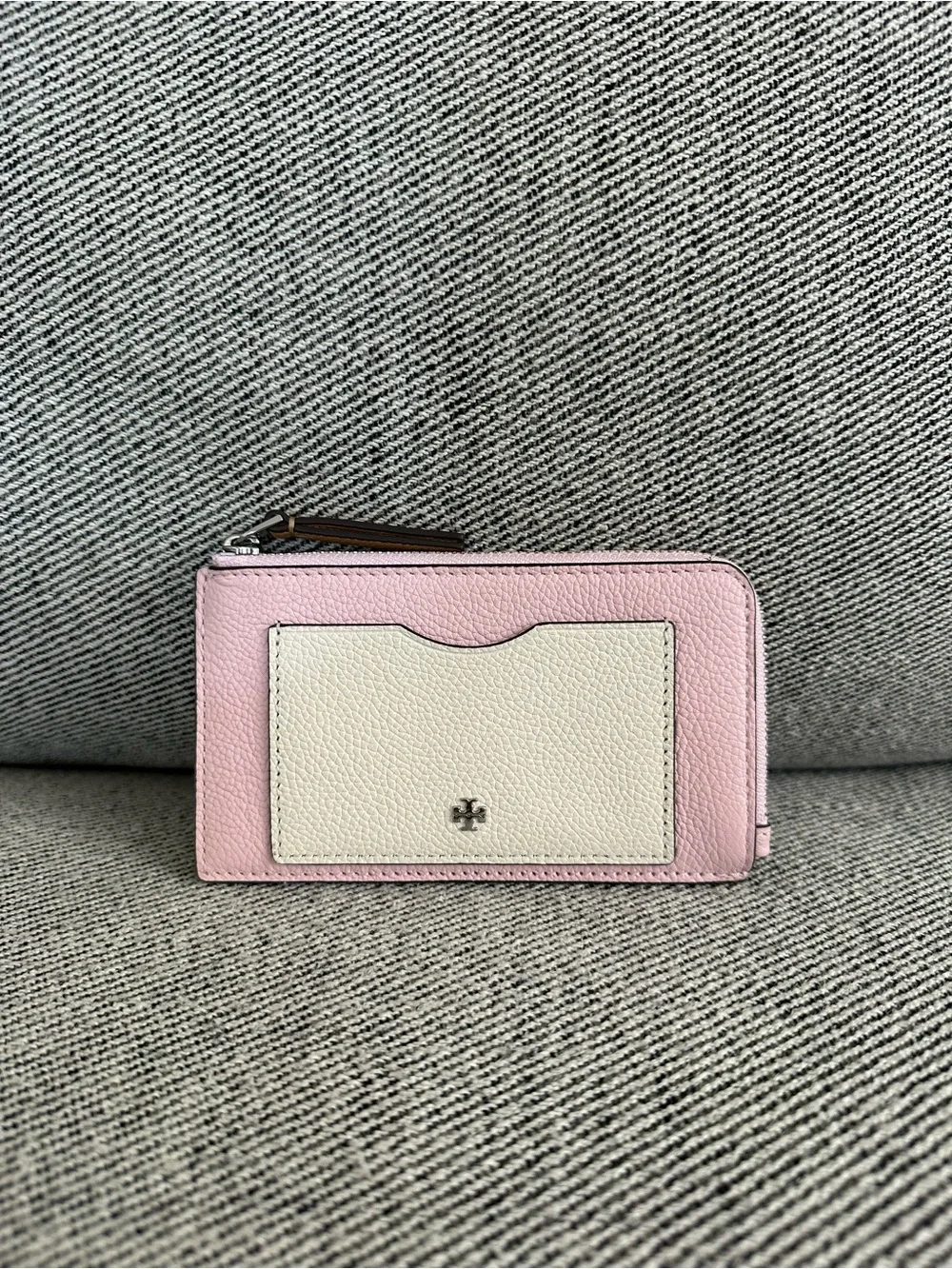 Tory Burch Color-Block Zip Case 176425 Coral