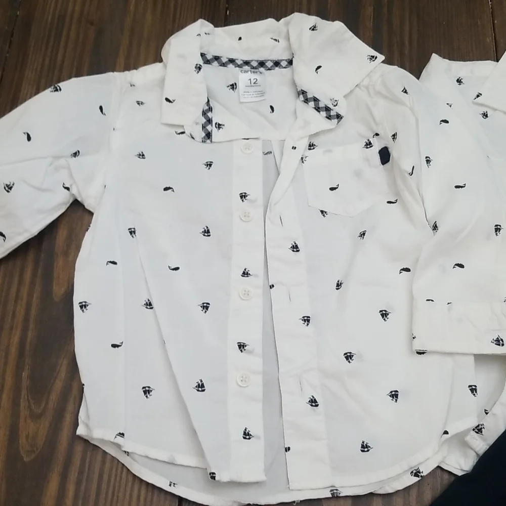 Carters white button