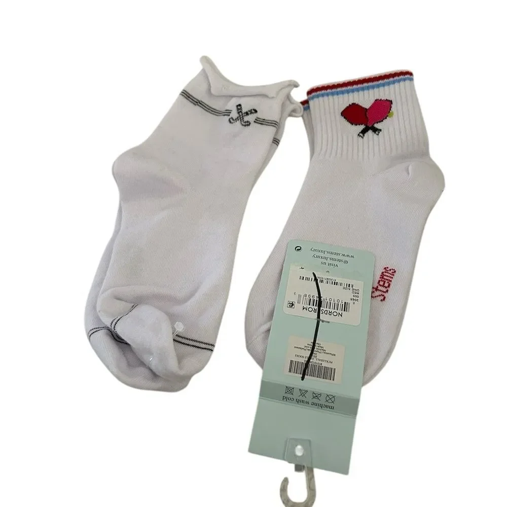 STEMS bundle of TWO crew socks 1)Golf Lettuce Edge 2) pickleball racket socks