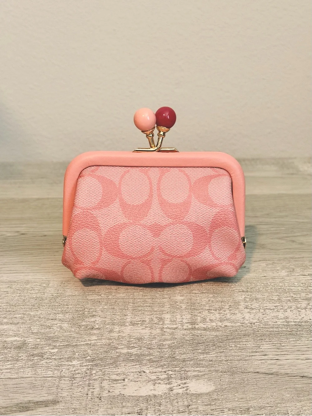 Coach Kiss Lock Coin Pouch