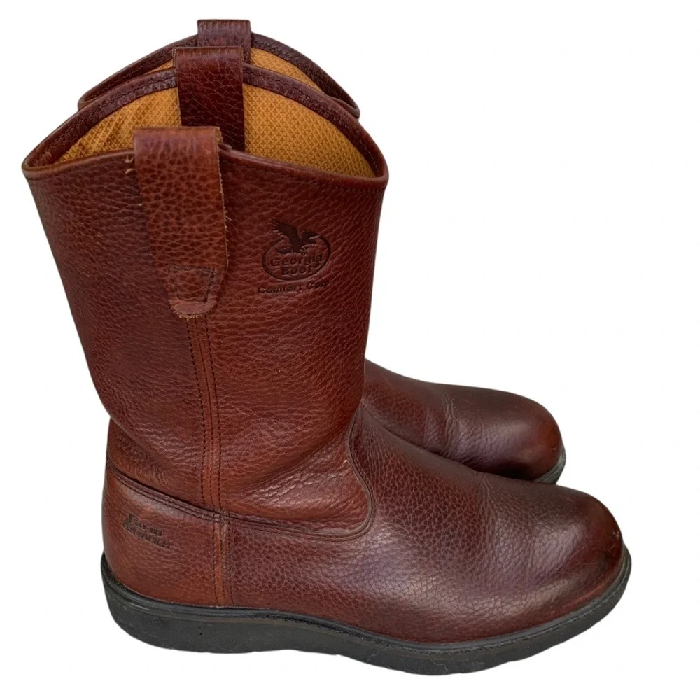 Georgia Boots Men's Brown Leather Wellington 11” G5384