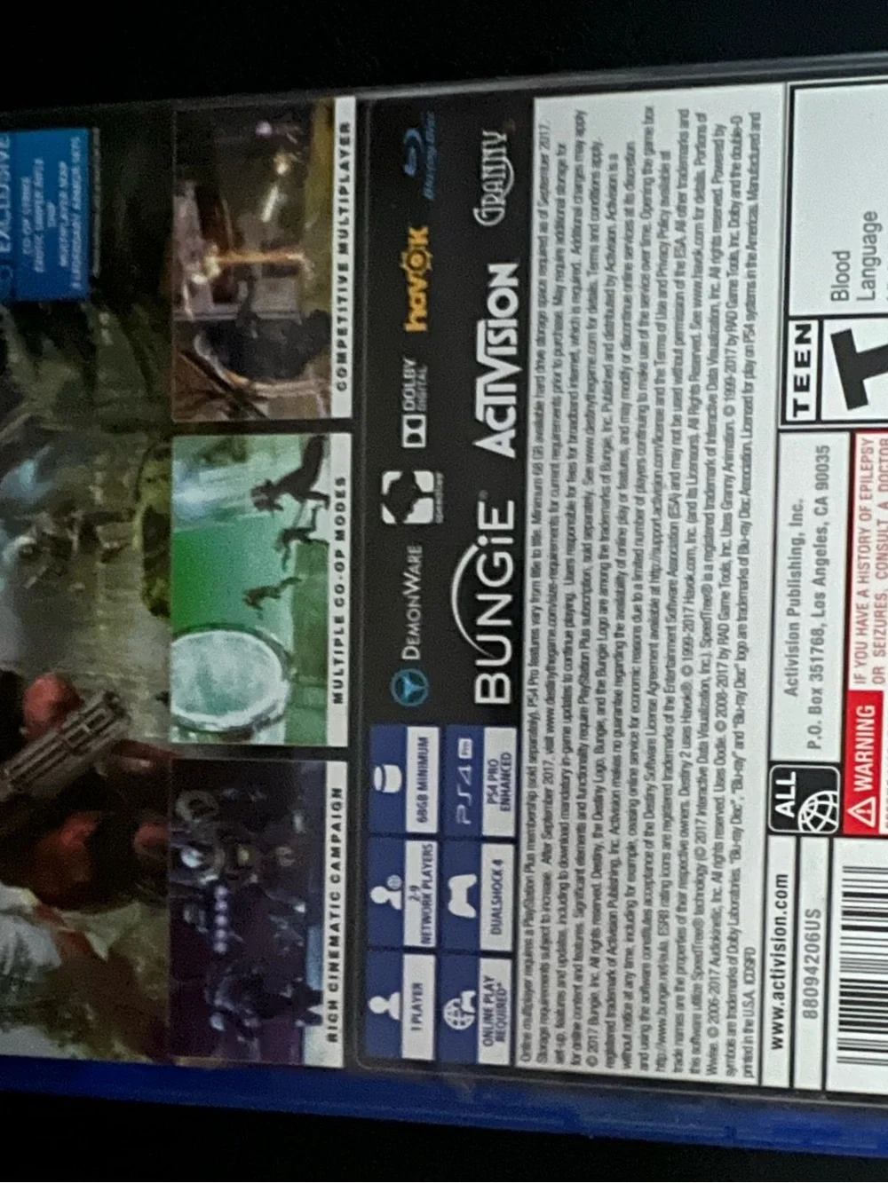 Sony ps4 game
