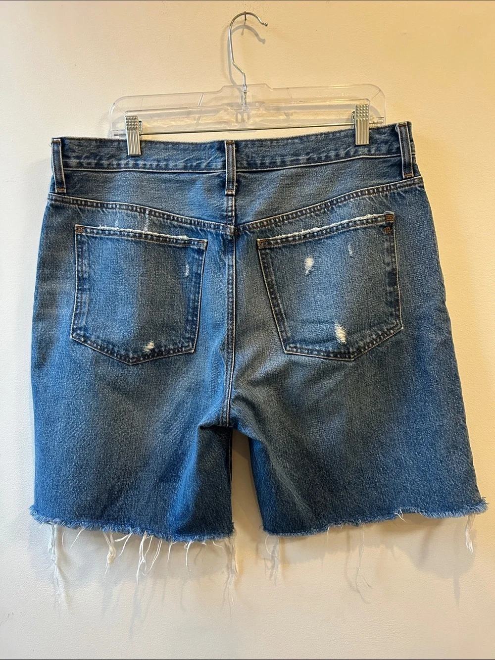 Madewell Mid-tone Long Denim Shorts Cutoffs