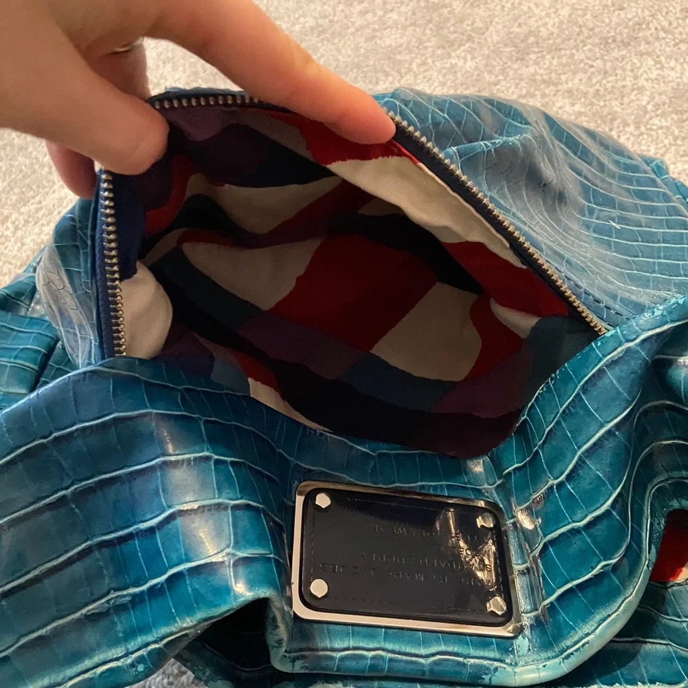 Marc By Marc Jacobs material blue embossed
