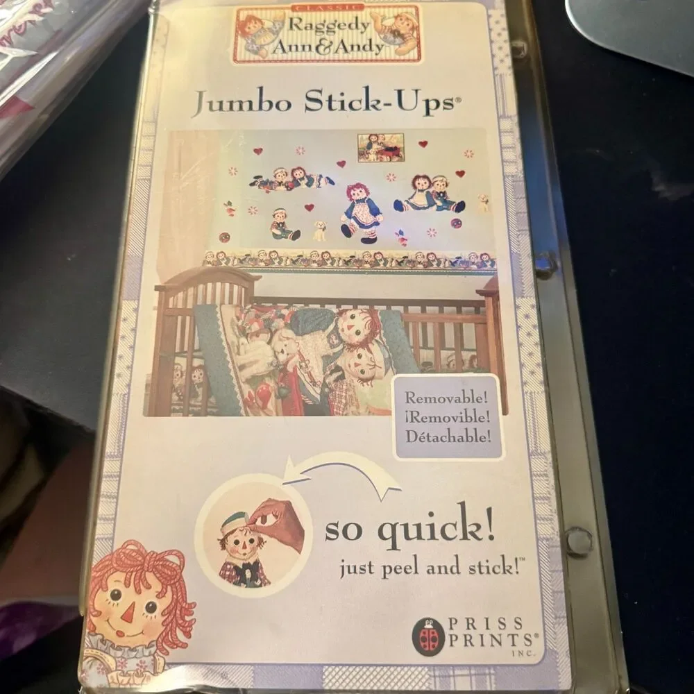Raggedy Ann includes embroidered