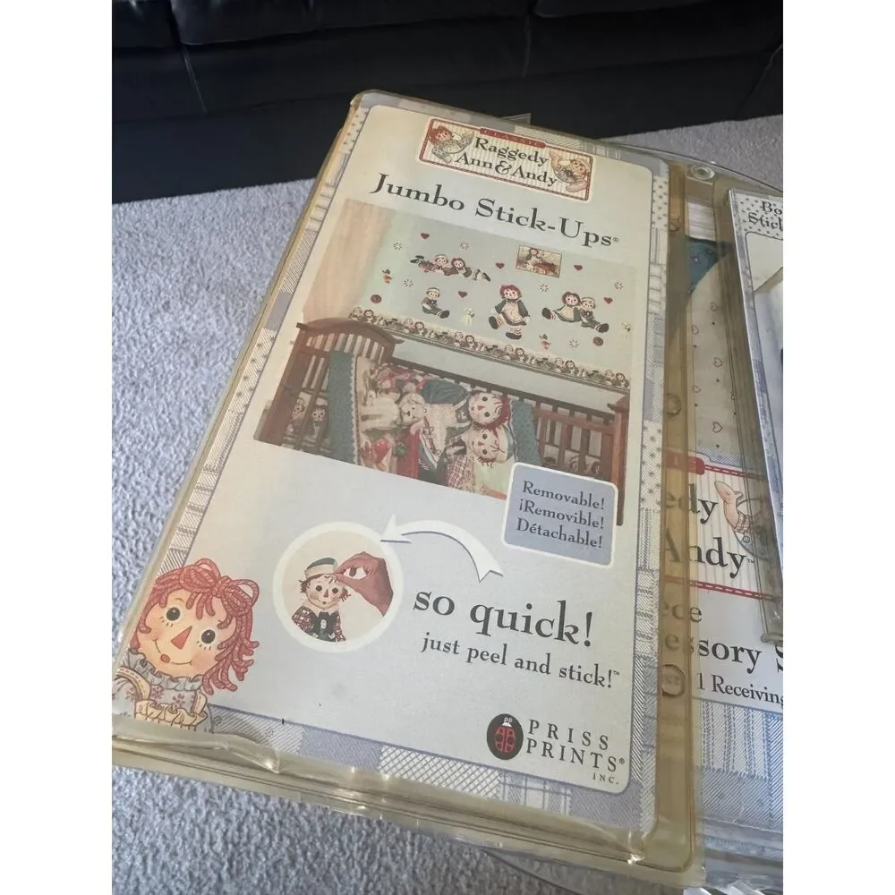 Raggedy Ann includes embroidered