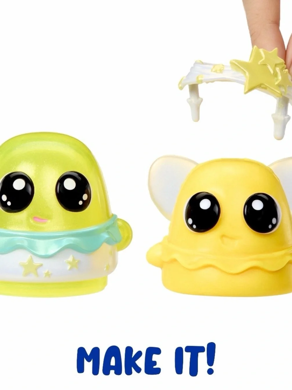 Doh Kins Fairy Dough 2 Pack Scented - Bright Yellow Character Toy- DIY Kids Gift