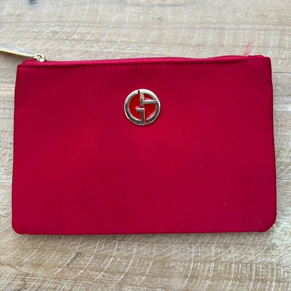 Giorgio Armani Satin Cosmetic Bag New