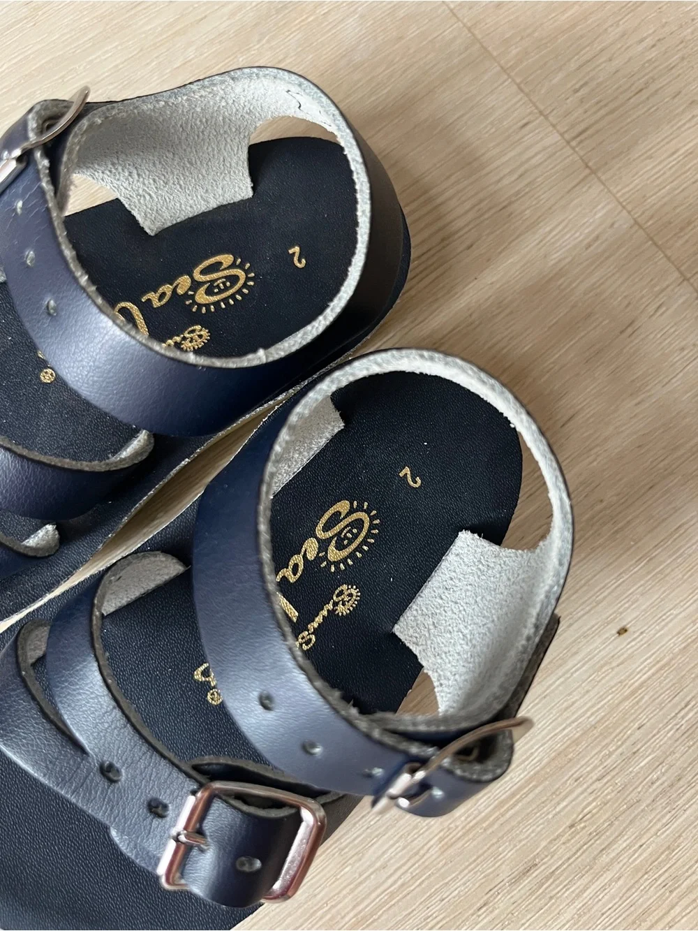 Salt Water Sandals by Hoy navy seawee