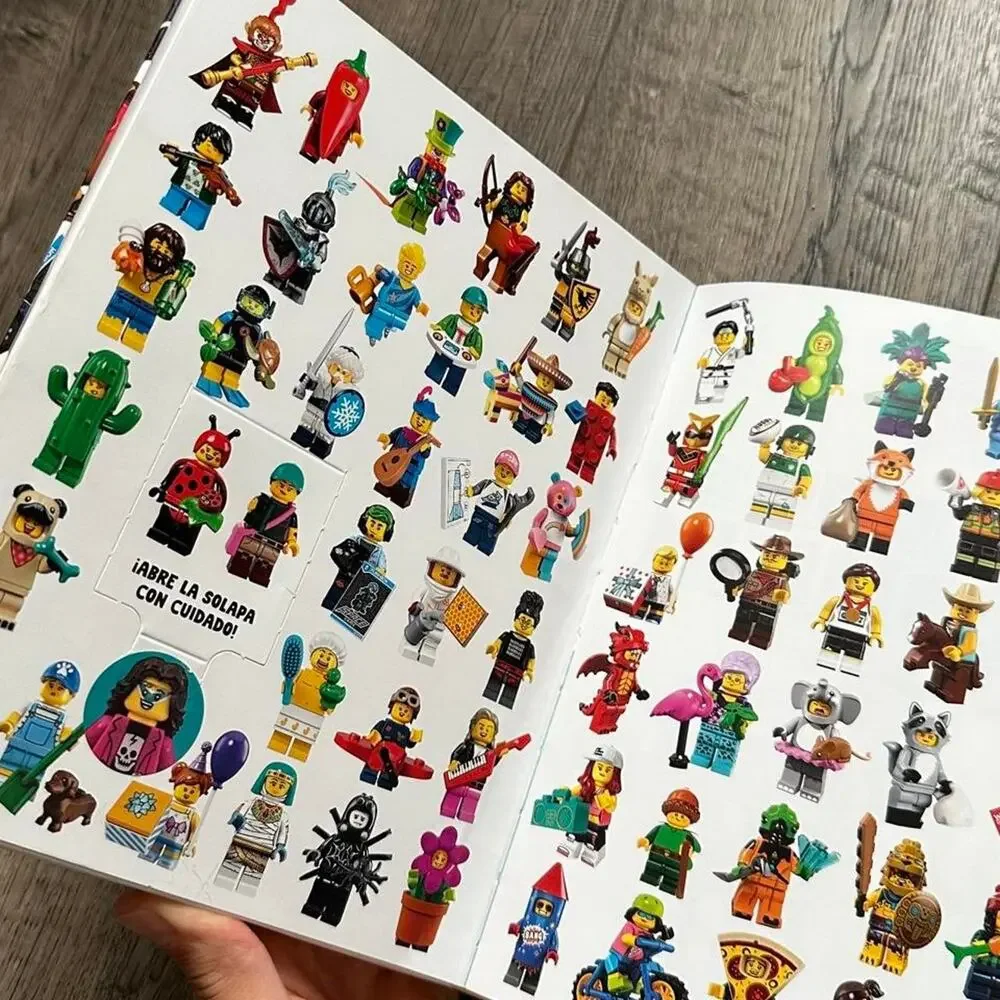Retired Lego COL410 Spanish Meet The Mini Figures Rock Singer Rockstar Book Set