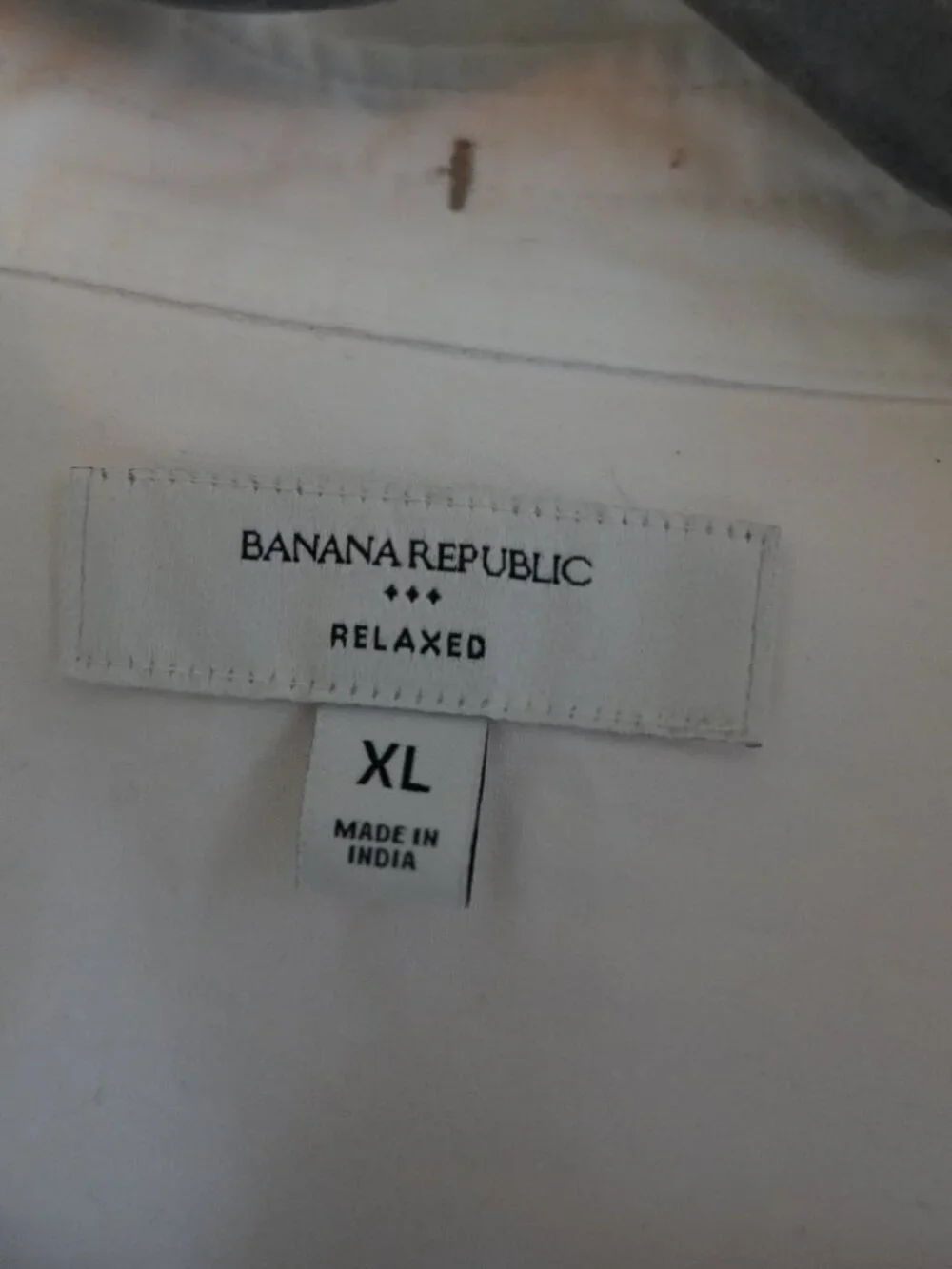Men's Banana Republic White Collared Dress Shirt Size XL