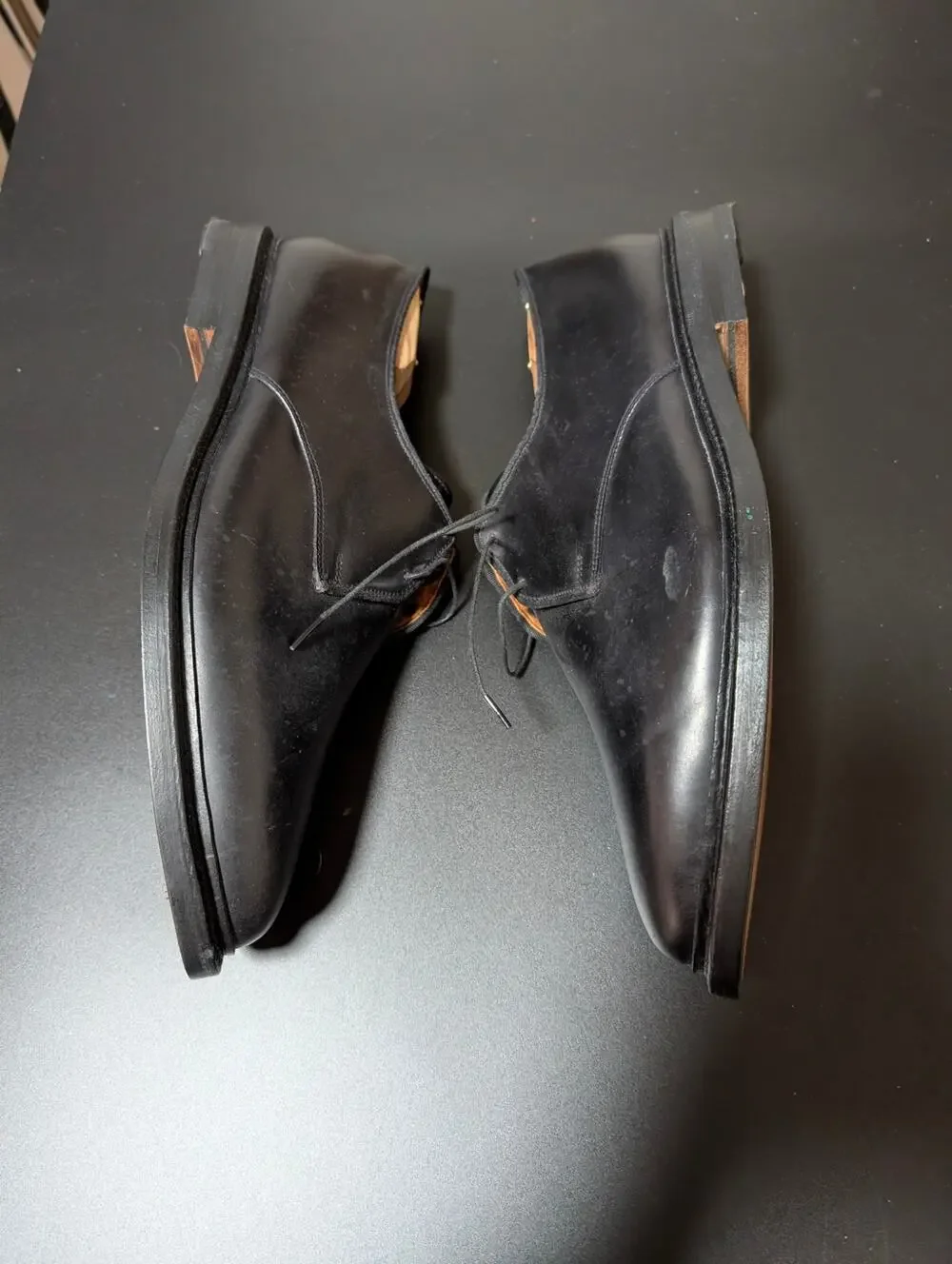 NWOB Vintage & Rare Allen Edmonds Custom Made Black Cordovan Shell Kendall 12EEE
