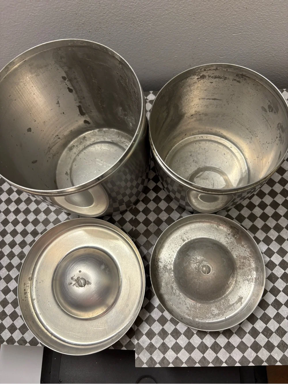 Vintage West Bend Aluminum Retro Nesting Canister Set-4