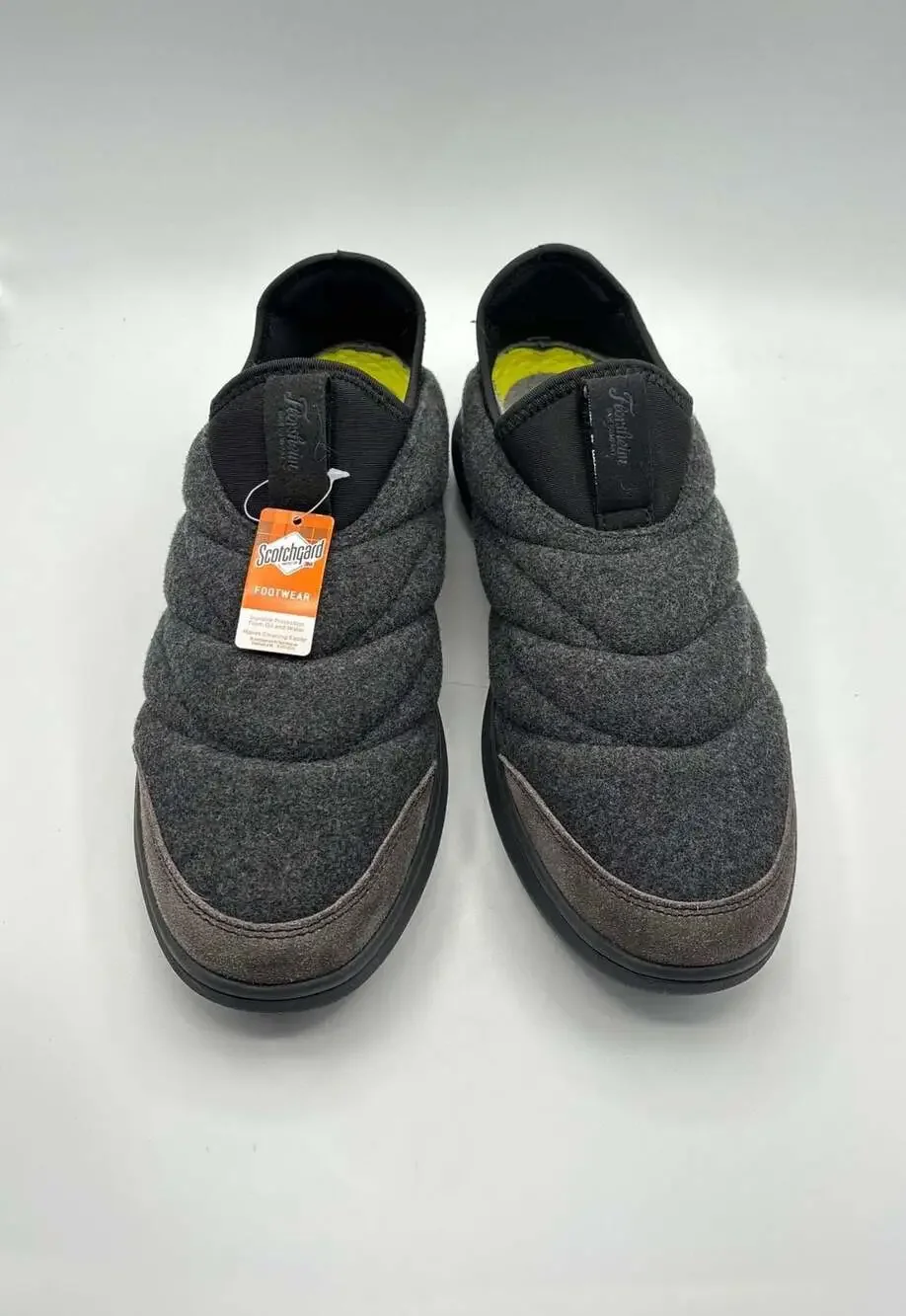 Florsheim Men's Java Moc Charcoal Wool & Suede Comfortech Slip-On Shoes NWT