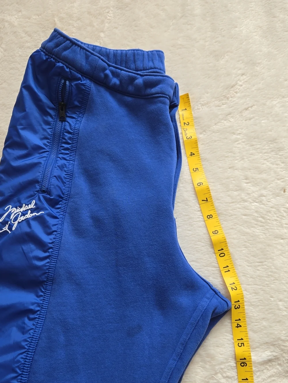 Jordan Blue & Black Tracksuit Set Windbreaker Hoodie Sweatpants Size L