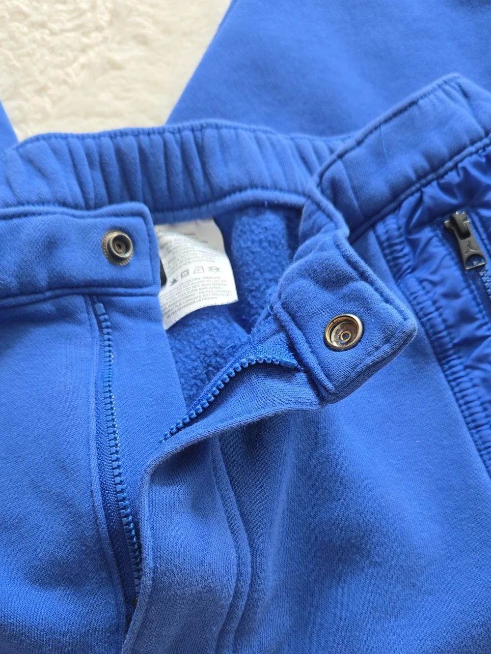 Jordan Blue & Black Tracksuit Set Windbreaker Hoodie Sweatpants Size L