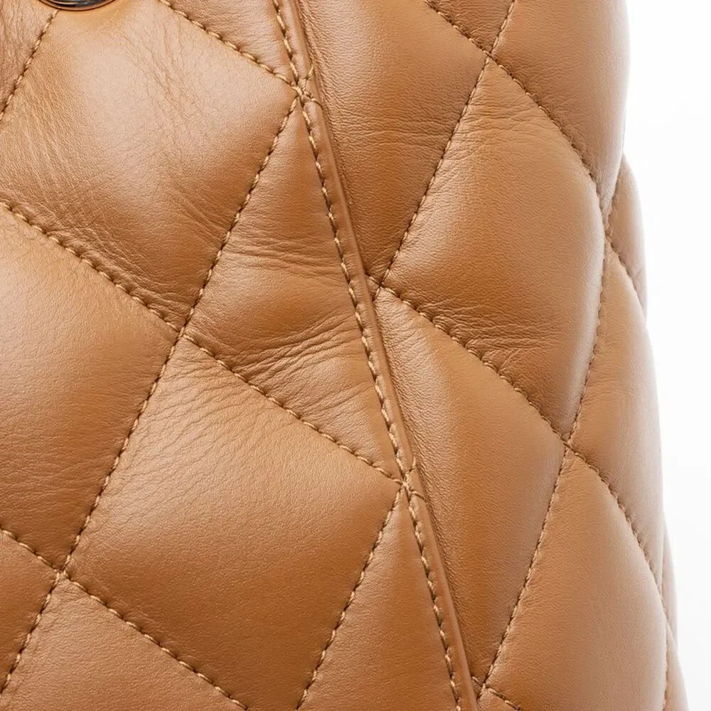 Chanel Lambskin CC Small Shopping Tote