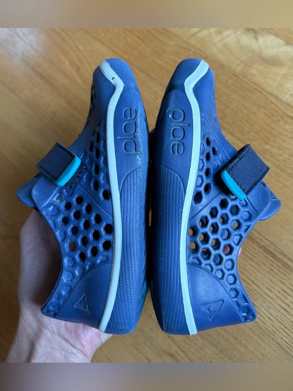 Plae Mimo Shoes Kids Slip On Blue White Water Sneaker Toddler Boys Size 10