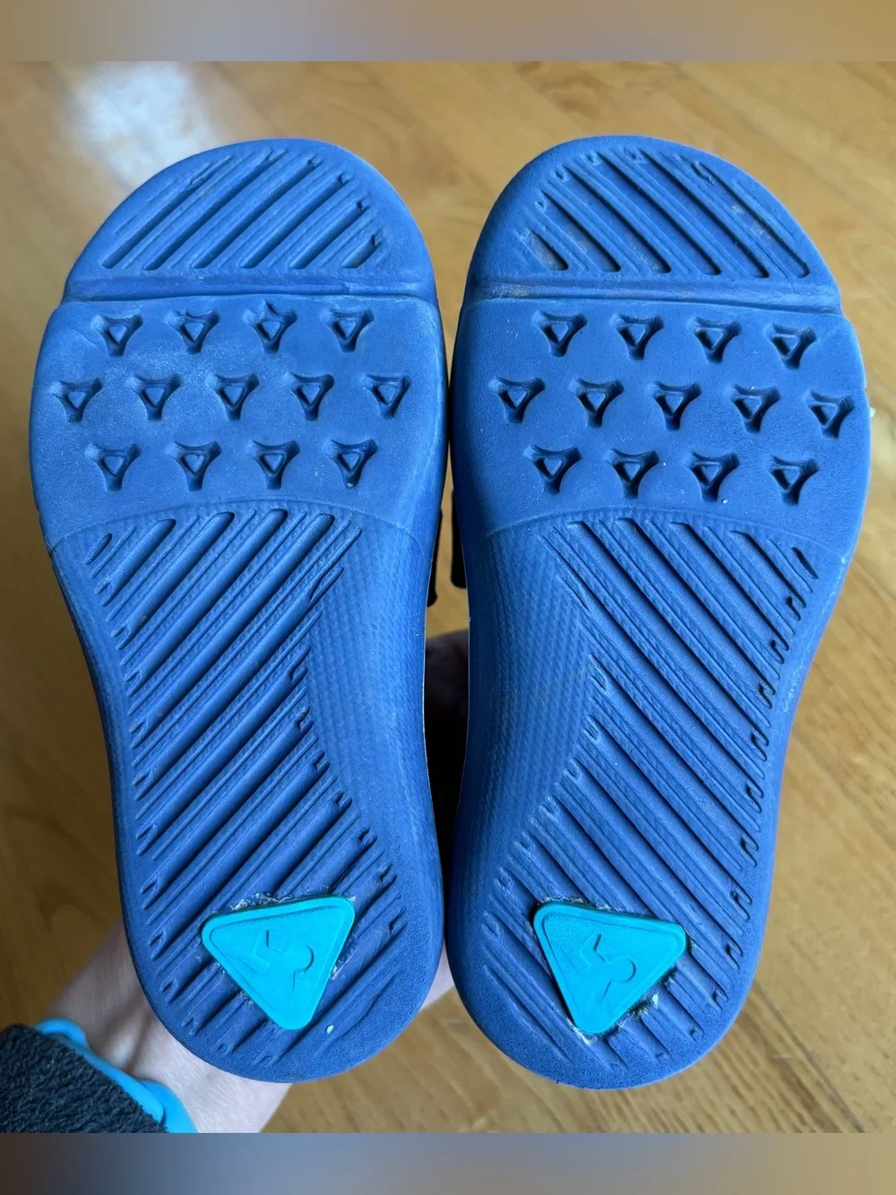 Plae Mimo Shoes Kids Slip On Blue White Water Sneaker Toddler Boys Size 10
