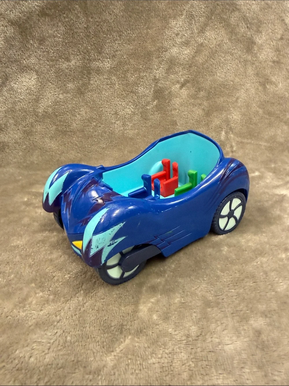 PJ Masks Cat Boy 3 Seat Vehicle Car  - 7 in. Blue Just Play Accessory C