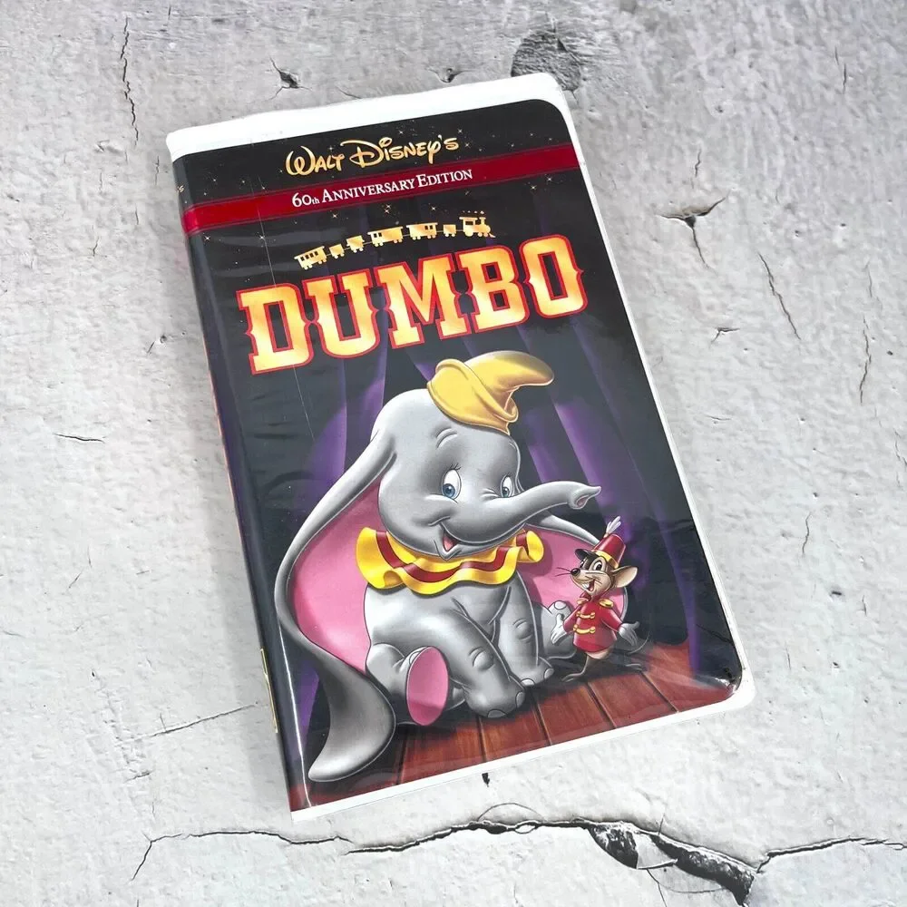Walt Disney DUMBO VHS  #21623 Vintage 2001 60th Anniversary Edition Clam Shell