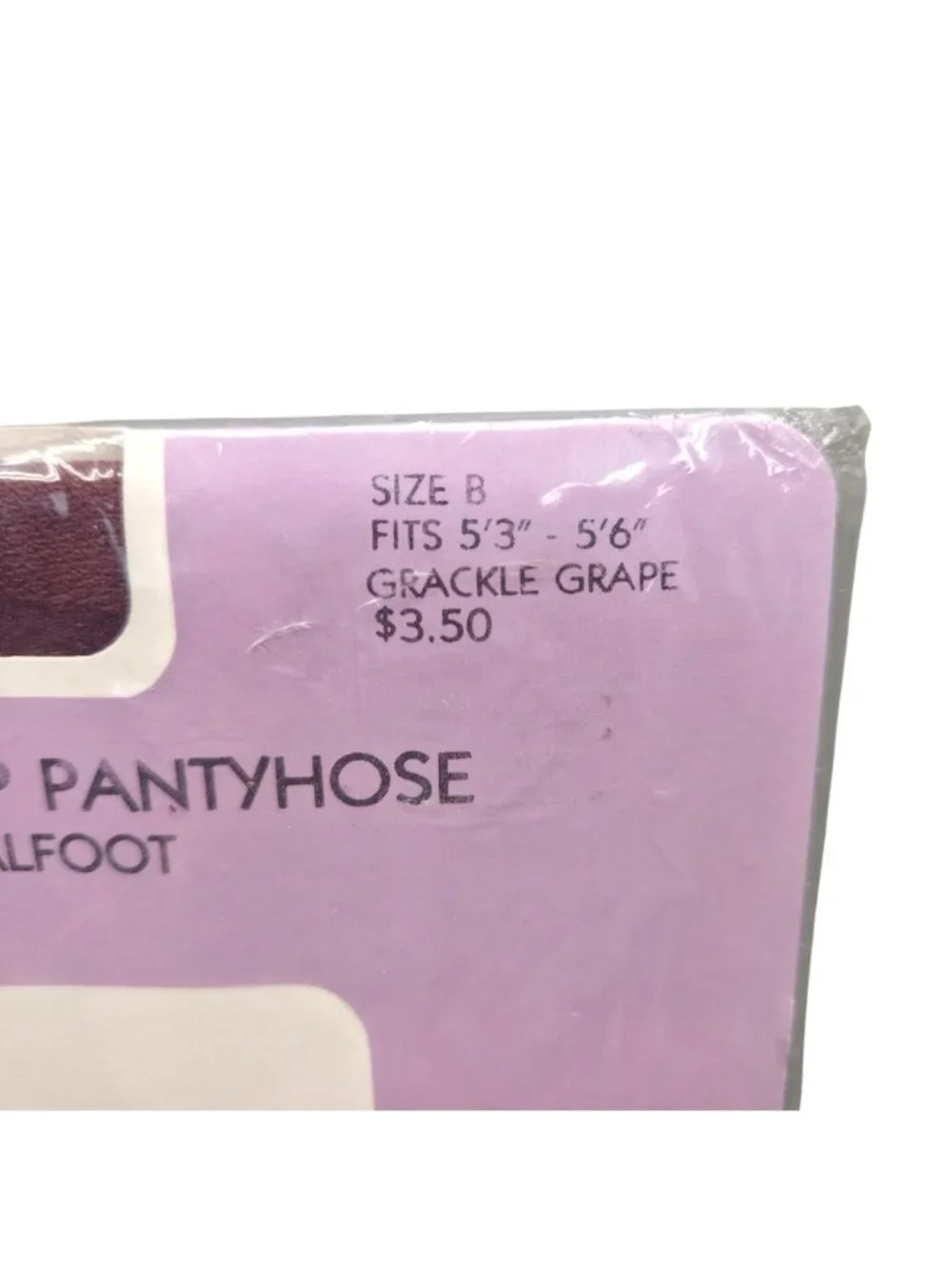 Vintage Nordstrom Control Top Pantyhose Sandalfoot Grackle Grape Size B Set of 2
