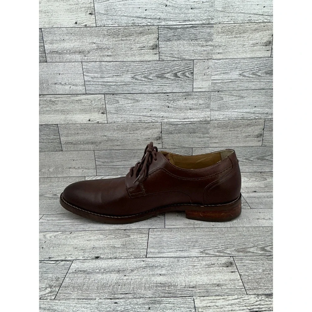 Johnston & Murphy Mens Brown Leather Oxford‎ Dress Shoes Size 9M Made in Brazil