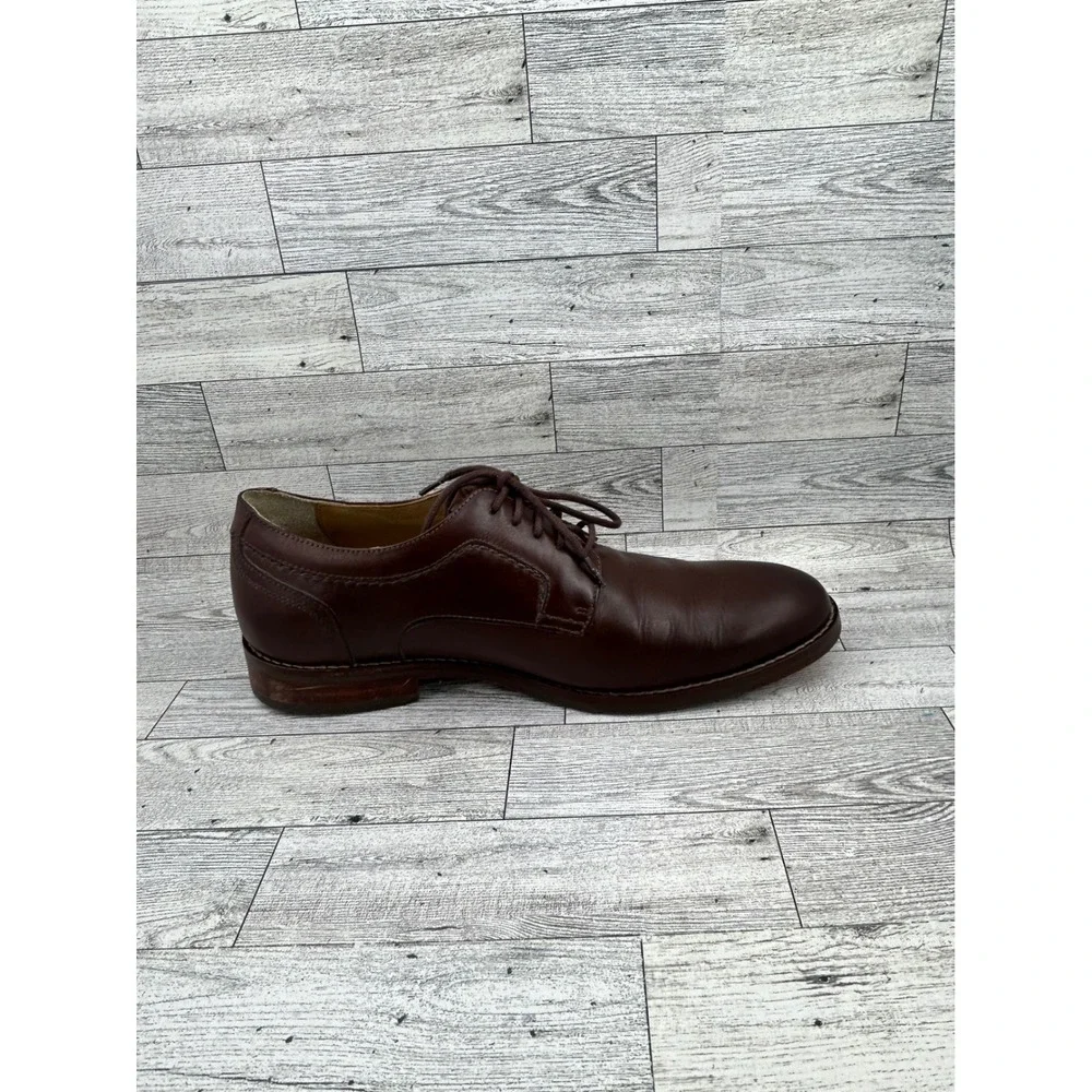 Johnston & Murphy Mens Brown Leather Oxford‎ Dress Shoes Size 9M Made in Brazil