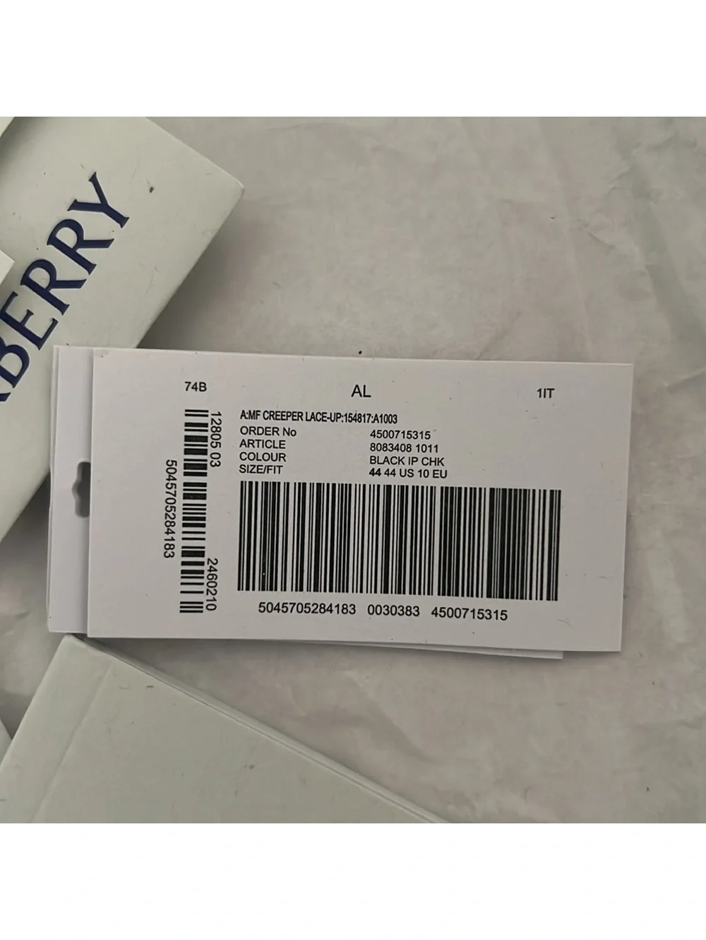 Burberry creeper check