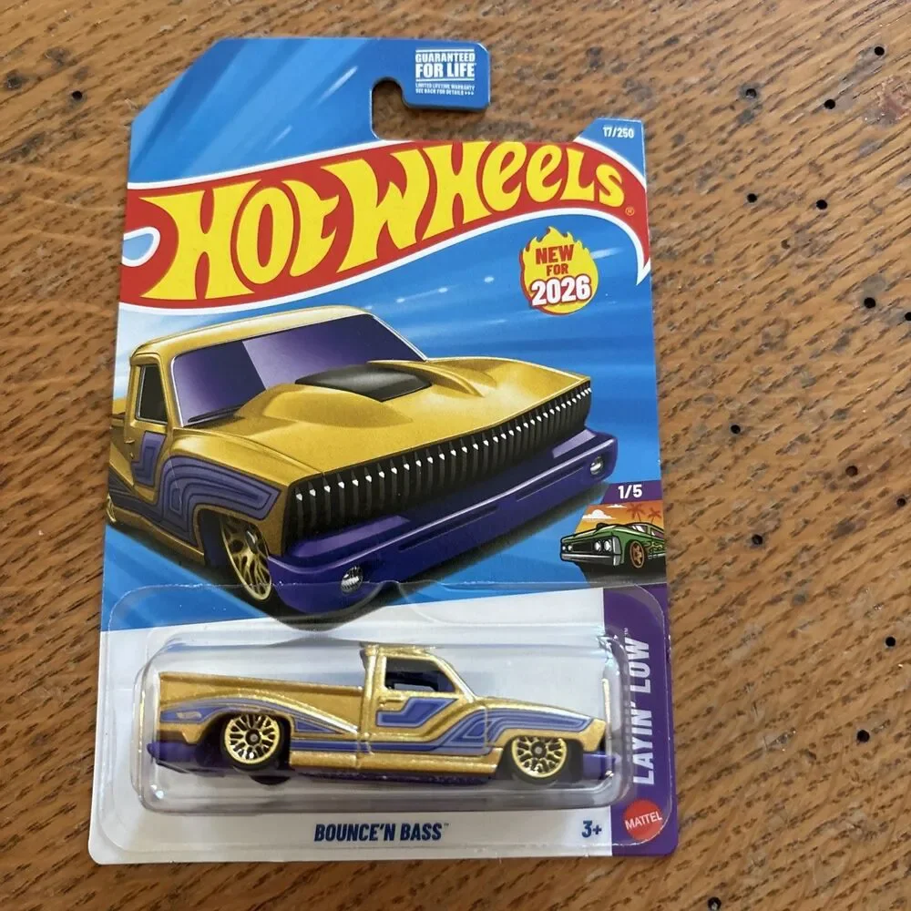 🔥 2026 Hot Wheels Mainline Case A Gold Bounce'N Bass Series Layin' Low 🔥