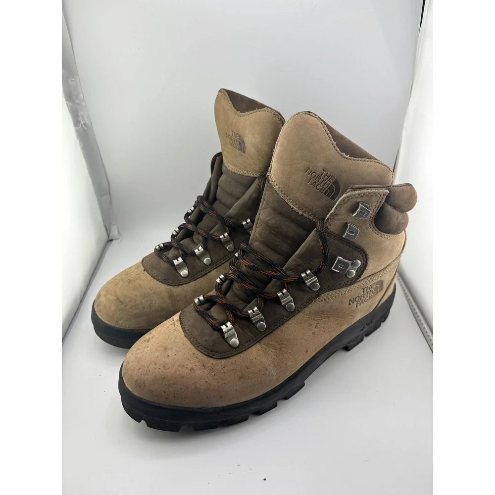 The North Face Mens Brown Nubuck Leather Hiking Boots 39206 G08 Size 9