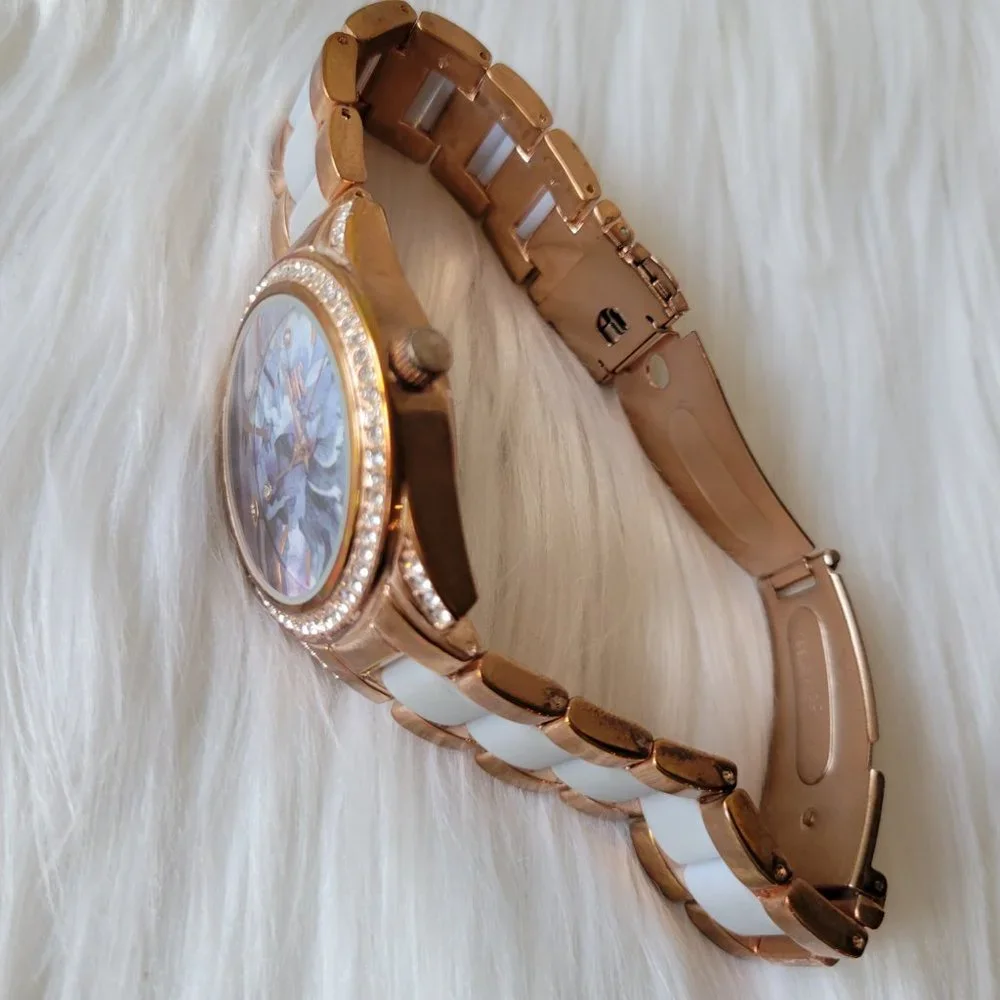 INC Floral Dial Fashion Watch