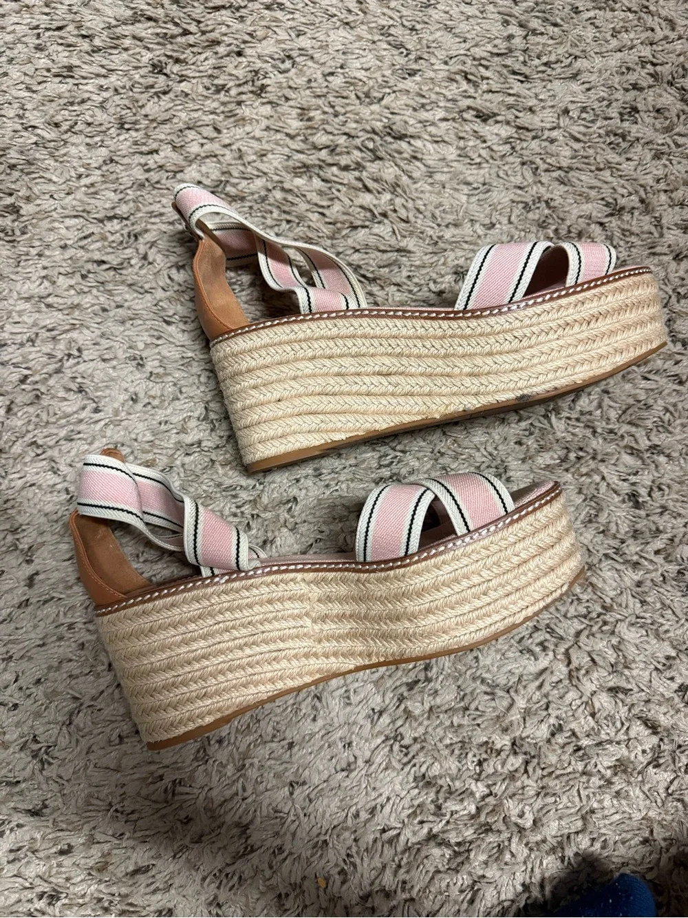 Tory Burch toe crisscross wedges