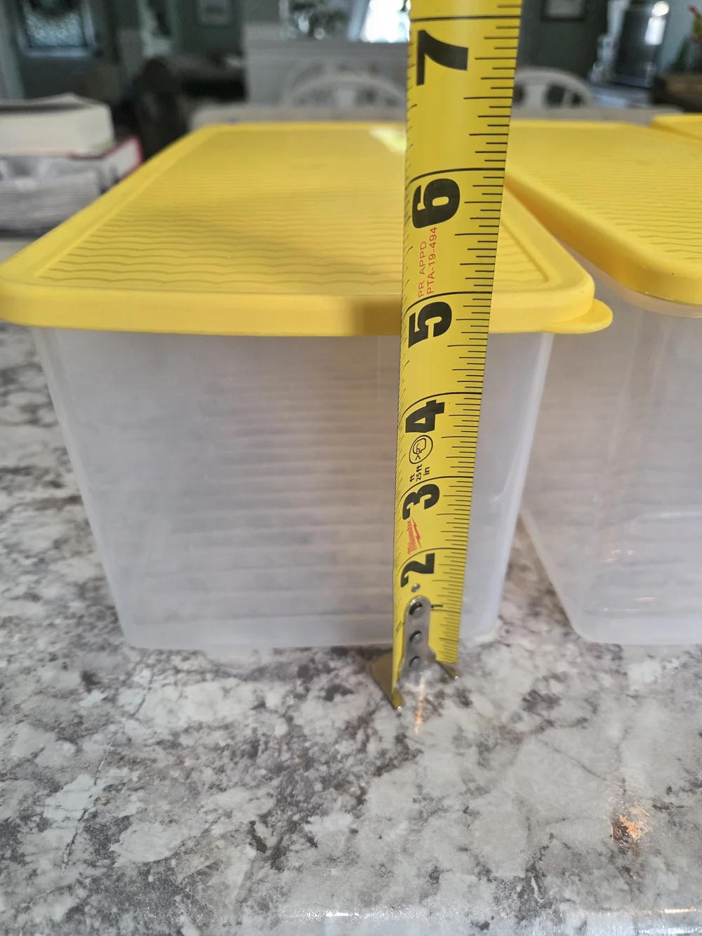 Tupperware storage three